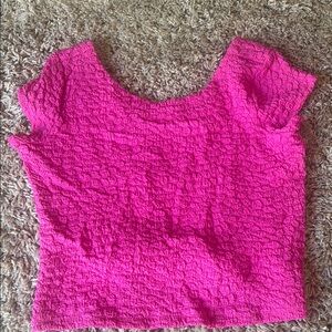 Maeve Pink Smocked Cap Sleeve Blouse